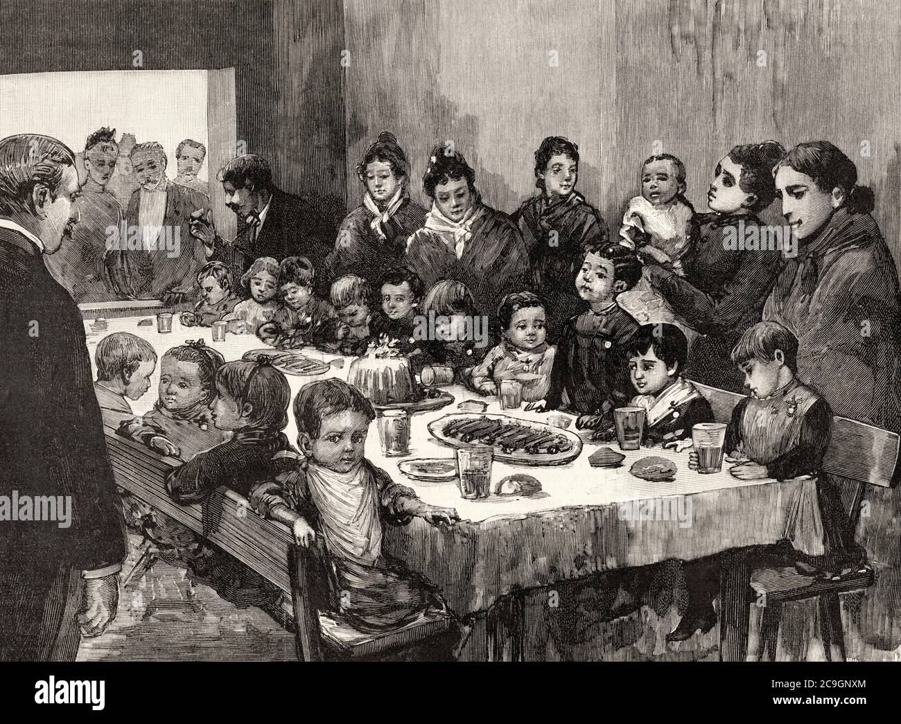 Dessin Du 19eme Siecle Repas Banque D Image Et Photos Alamy