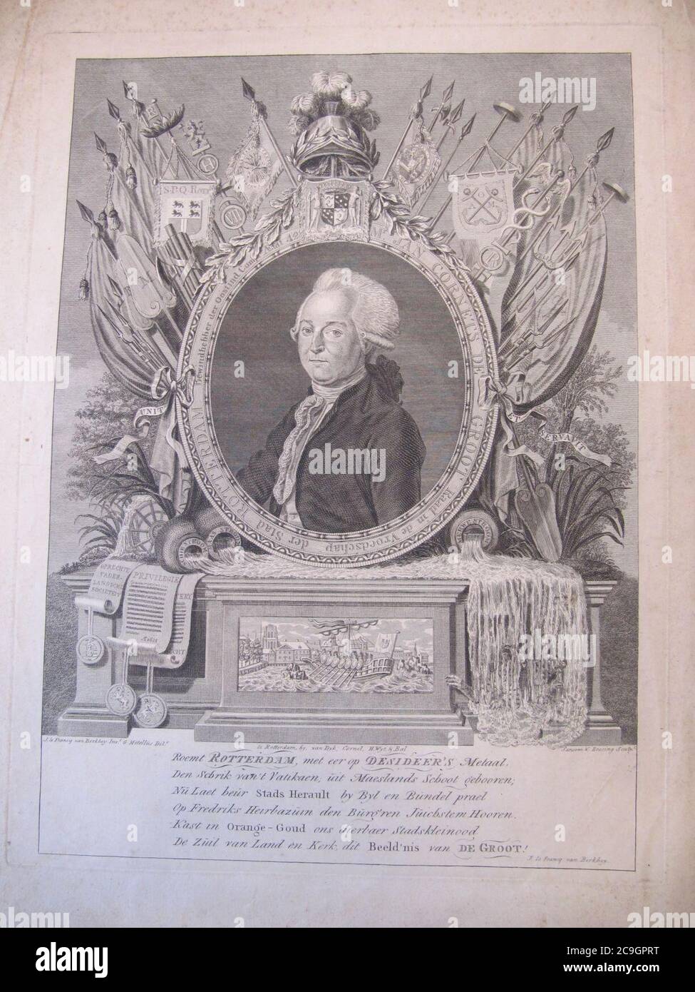 Jan Cornets de Groot 1554-1640 Erfgoedcentrum Rozet 300 191 d 2 A-37. Banque D'Images