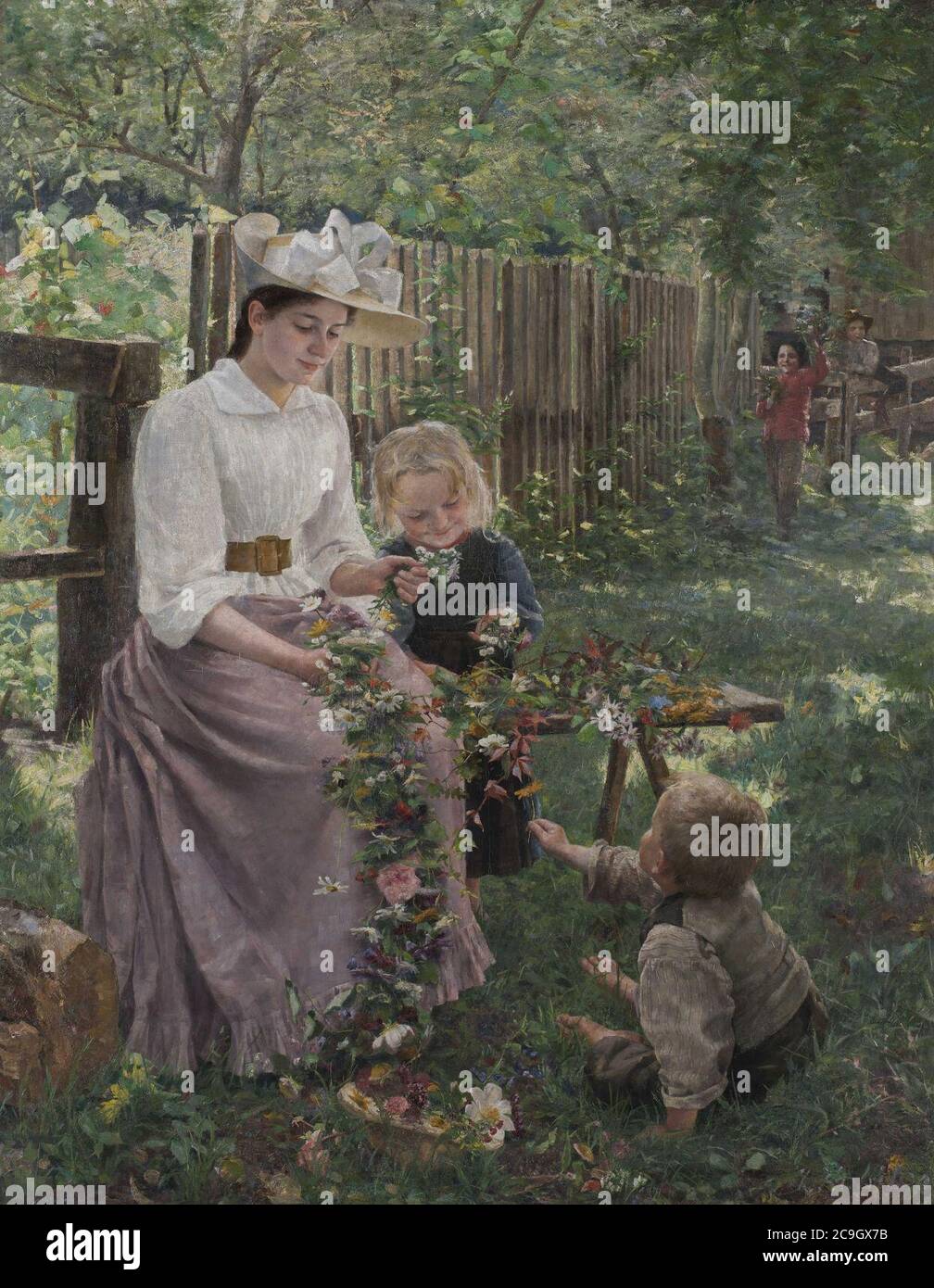 Ivana Kobilca - Poletje. Banque D'Images