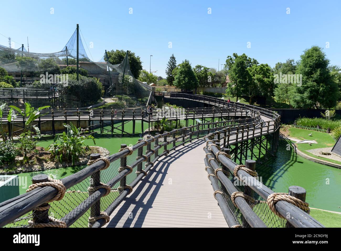 Le parc ornithologique près du casino de Monte à Sandton, Johannesburg, Afrique du Sud Banque D'Images