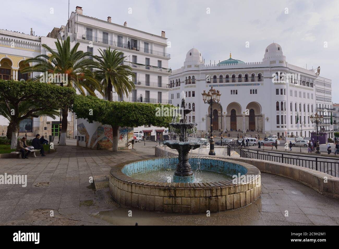 ALGER, CAPITALE DE L'ALGÉRIE, AFRIQUE DU NORD. ARCHITECTURE COLONIALE ART DÉCO Banque D'Images