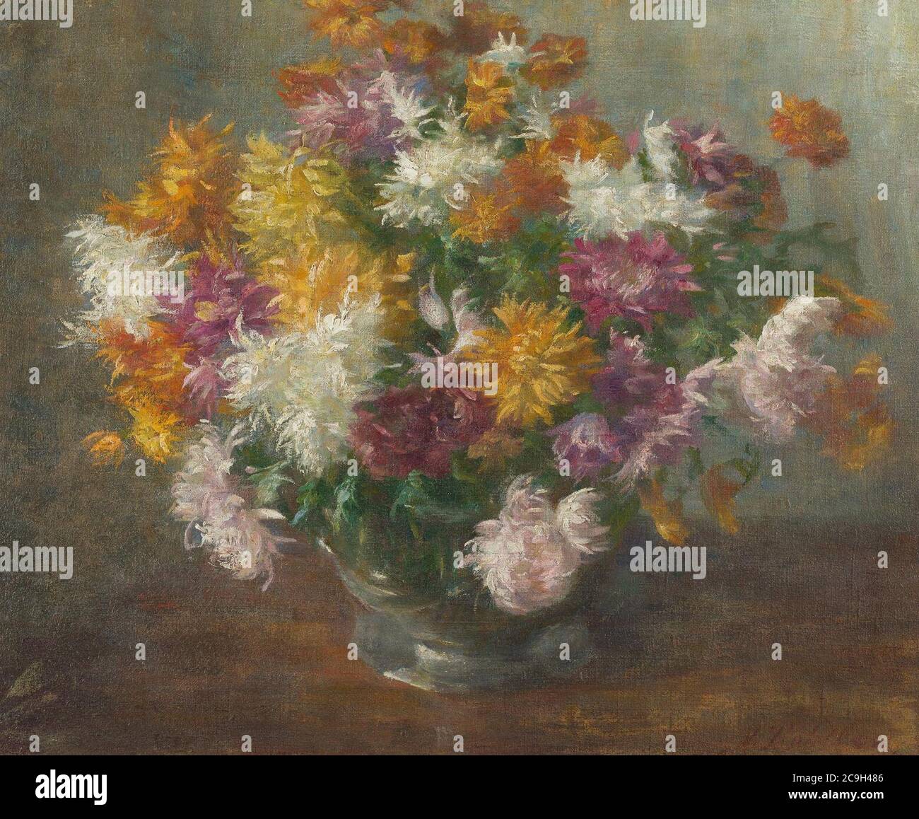 Ivana Kobilca - Krizanteme. Banque D'Images