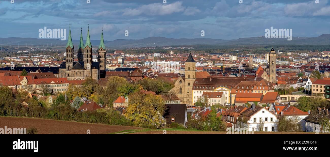 Panorama Bamberg, Allemagne Banque D'Images