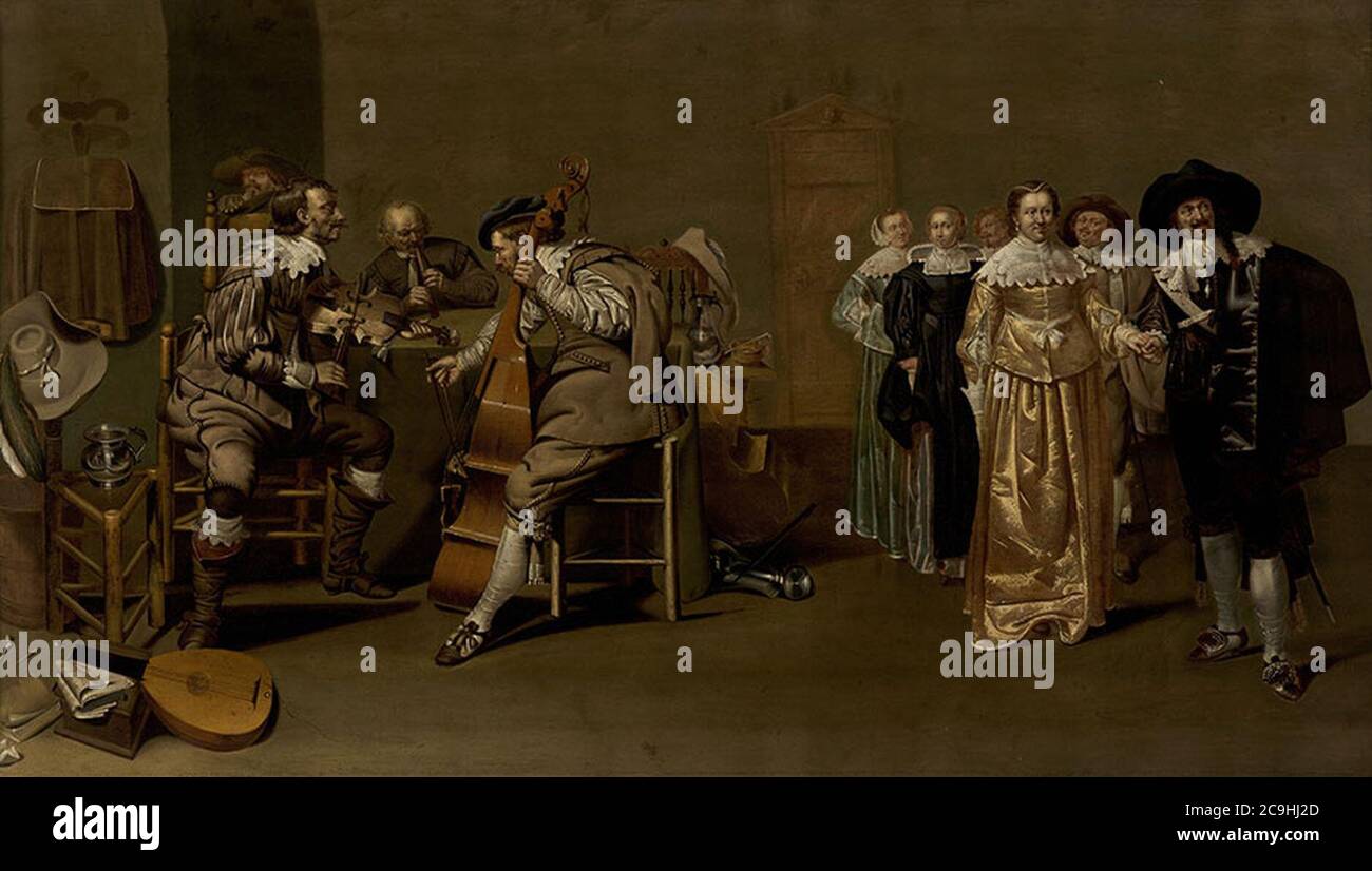 Jacob Duck - El cotillón. Banque D'Images