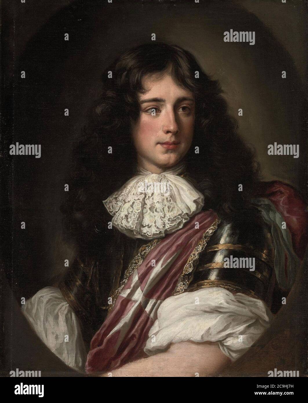 Jacob Ferdinand Voet - Portrait de Philippe, Duc de Vendôme (1655-1727), Grand Prieur des Chevaliers de Malte en France. Banque D'Images