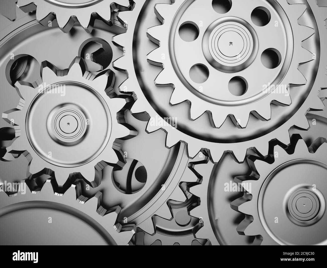 Moteur 3d Banque d'images noir et blanc - Alamy