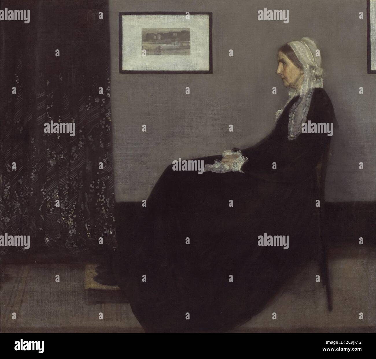 James Abbott McNeill Whistler - Portrait de la mère de l'artiste Banque D'Images