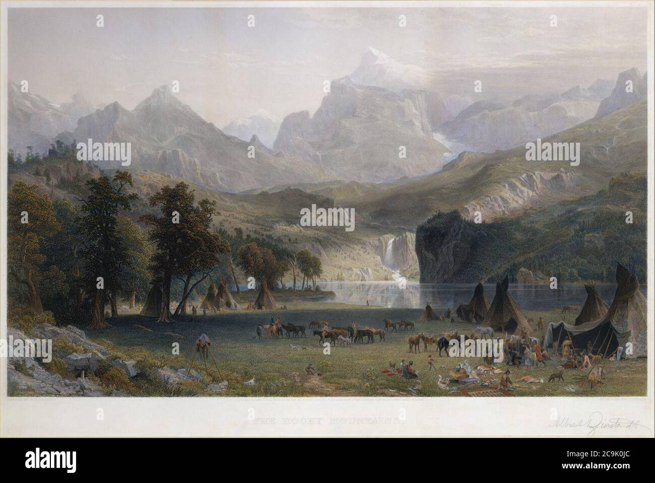 James Smillie - les montagnes Rocheuses, Lander's Peak. Banque D'Images