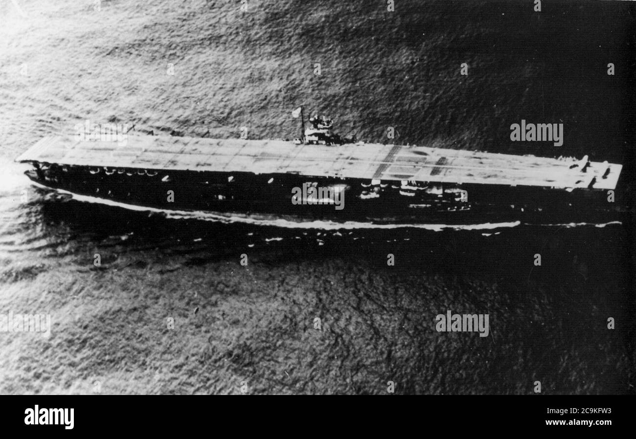 Porte-avions japonais Akagi 01. Banque D'Images