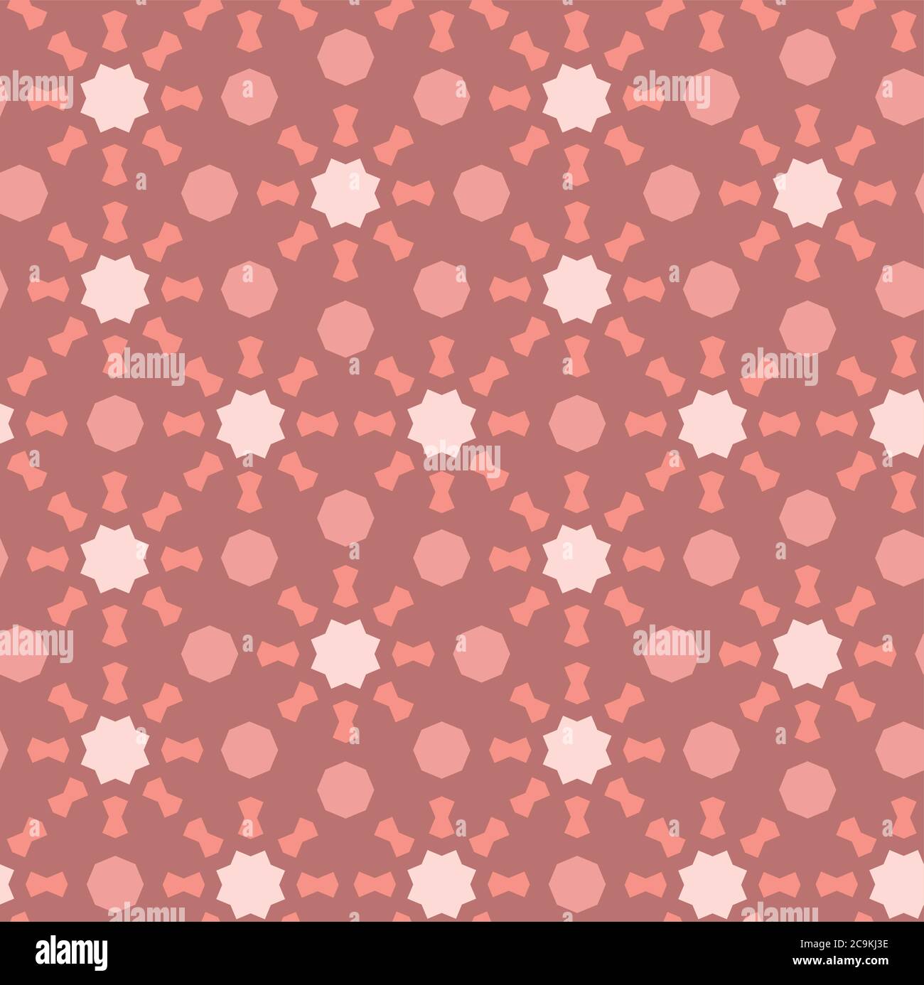 Motif géométrique de couleur orange corail. Texture à répétition vectorielle pour la conception de tissus, de tissus, de textiles Illustration de Vecteur