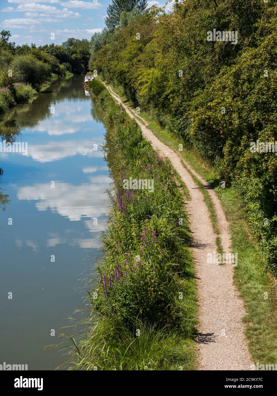Photographie de paysage de Kennett et Avon Canal, Kintbury, Hungerford, Berkshire, Angleterre, Royaume-Uni, GB. Banque D'Images