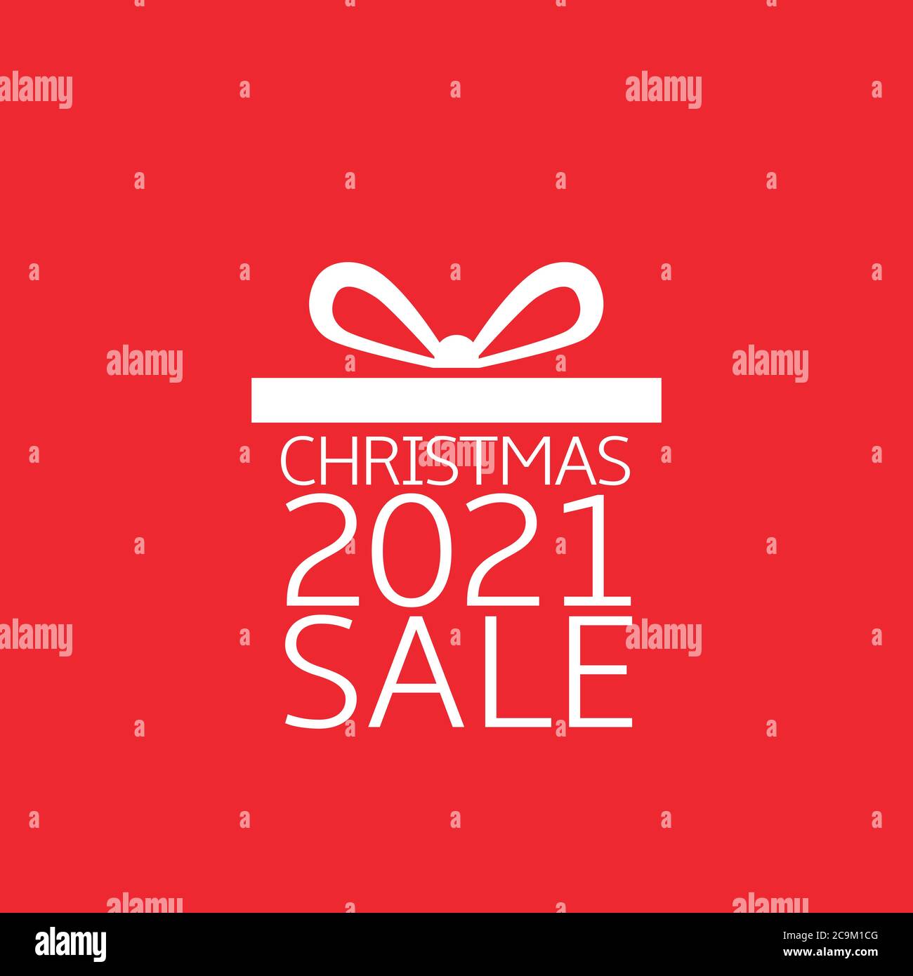 Icône boîte cadeau de Noël simple Illustration de Vecteur