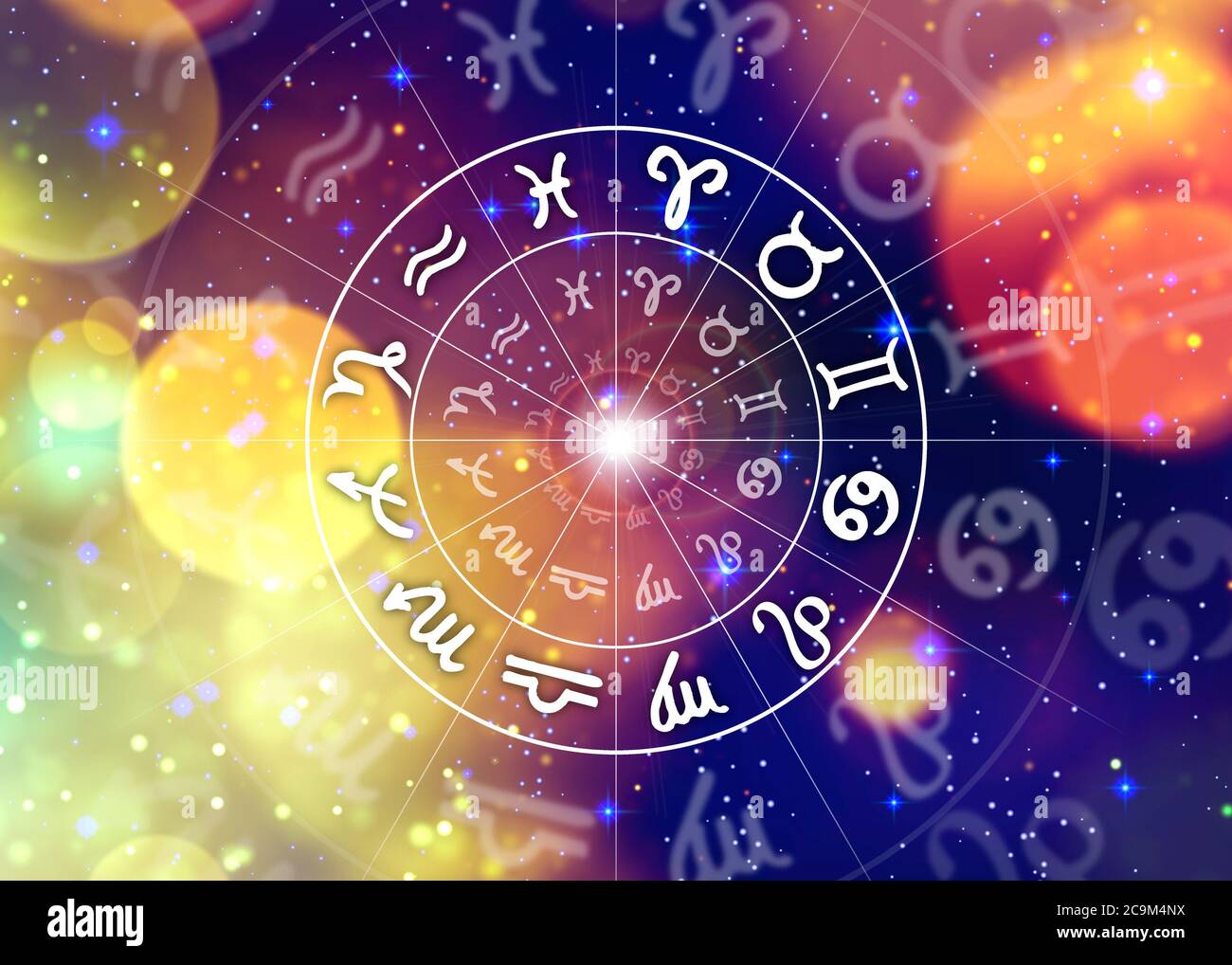 Horoscope et signes du zodiaque Banque D'Images