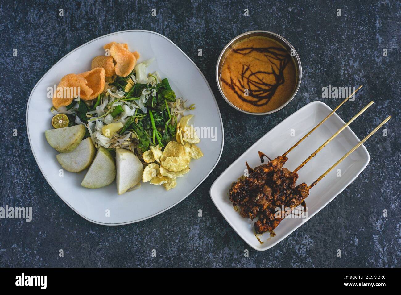 Gado Gado, Indonésie cuisine traditionnelle Banque D'Images