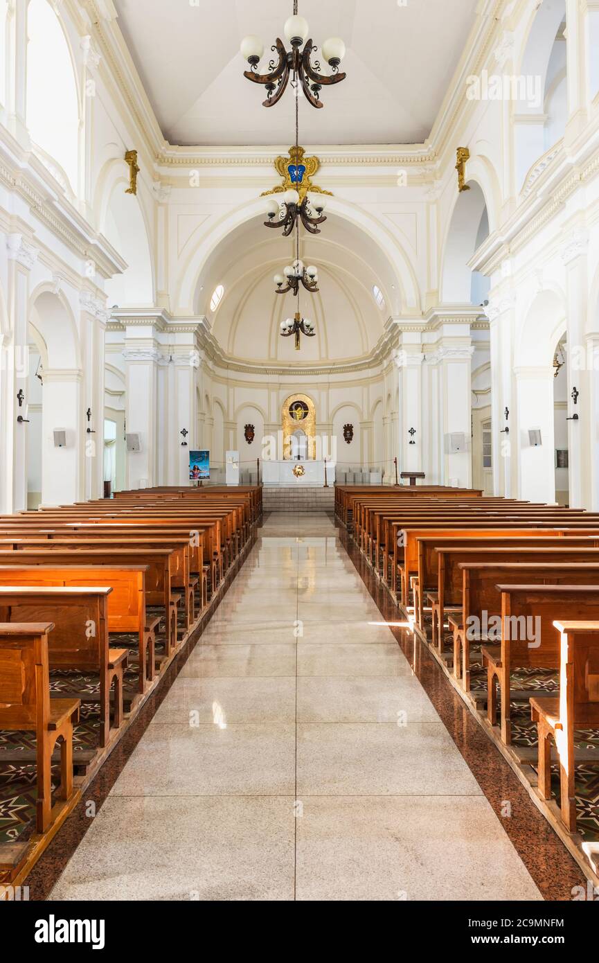Cathédrale de Santo Antonio, intérieur, Diamantina, Minas Gerais, Brésil Banque D'Images