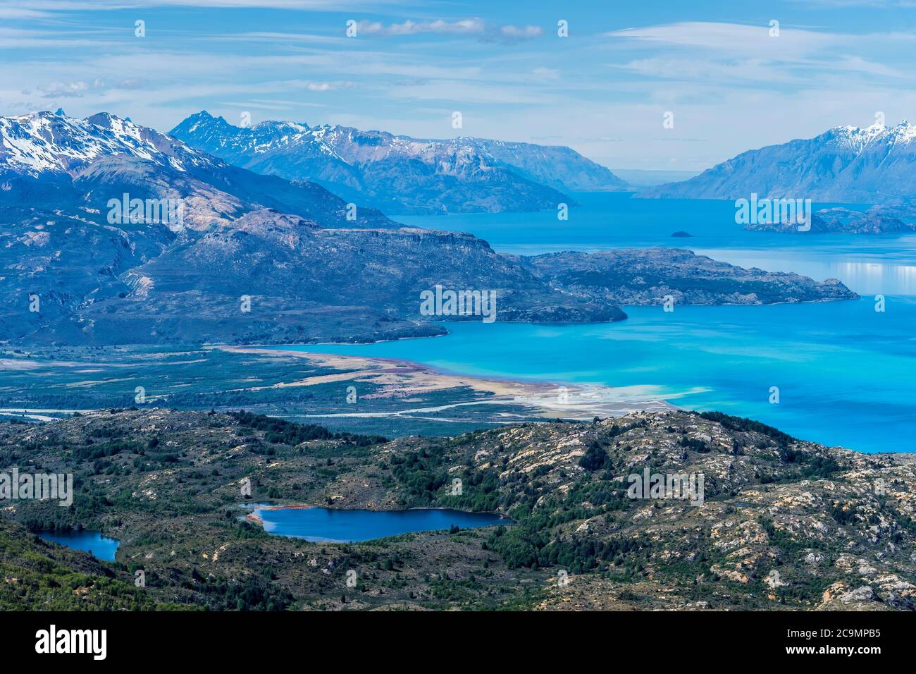 Parc national de Laguna San Rafael, vue aérienne, région d'Aysen, Patagonie, Chili Banque D'Images