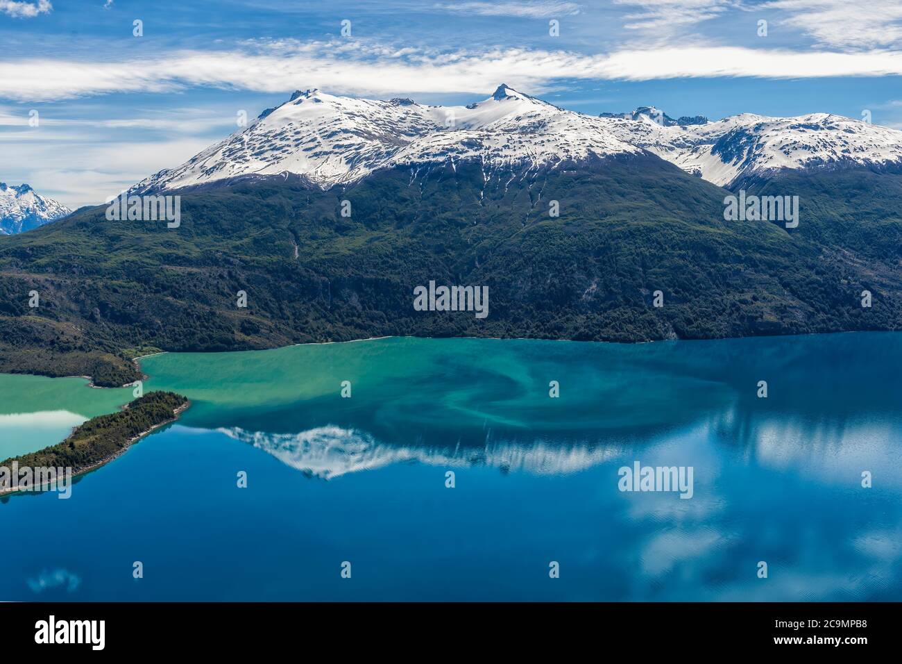 Parc national de Laguna San Rafael, vue aérienne, région d'Aysen, Patagonie, Chili Banque D'Images