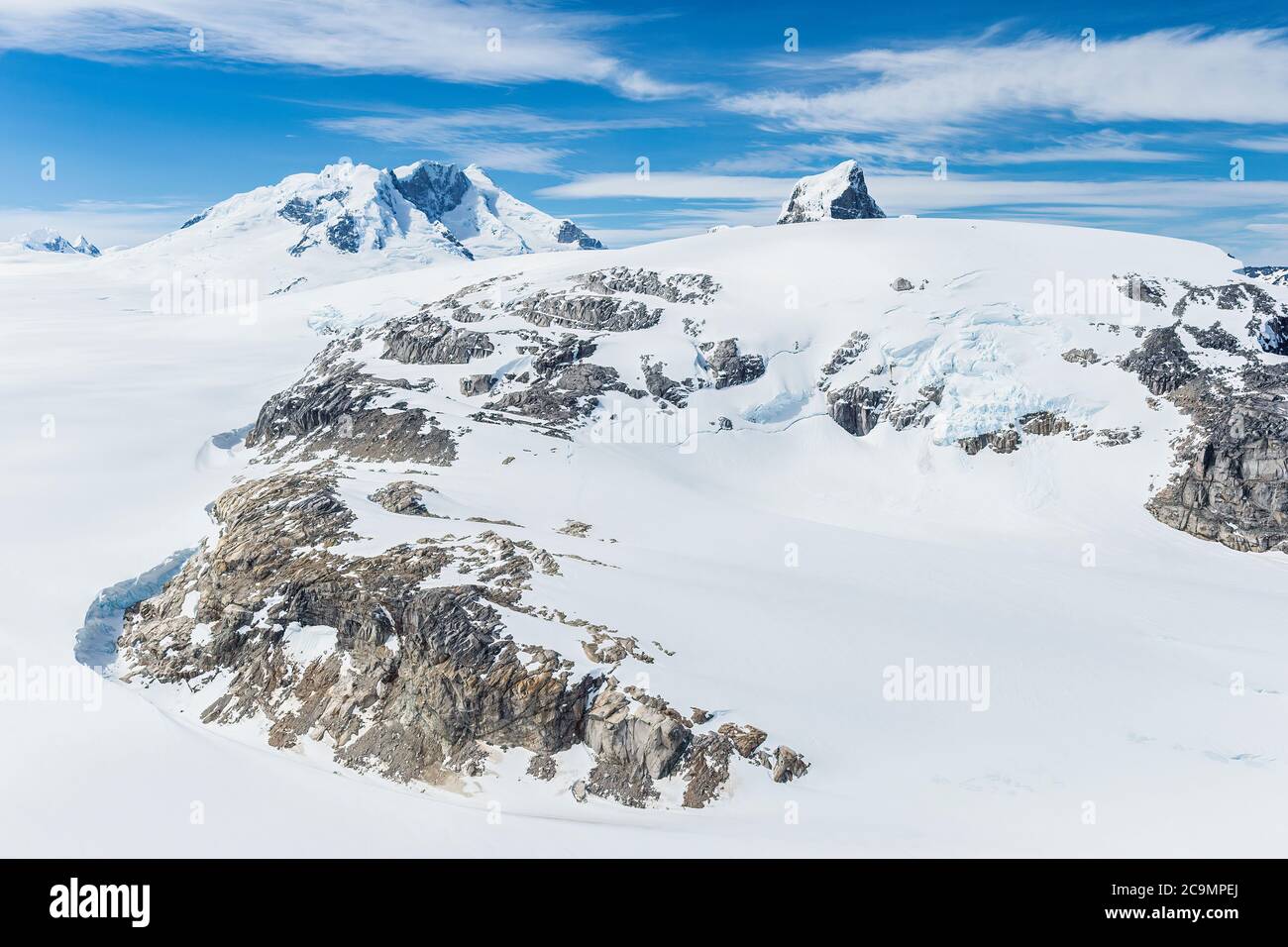 Champ de glace de la Patagonie du Nord, vue aérienne, Parc national de Laguna San Rafael, région d'Aysen, Patagonie, Chili Banque D'Images