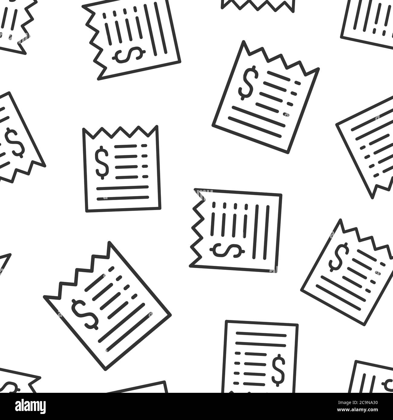 Icône de chèque d'argent de style plat. Illustration vectorielle de chéquier sur fond blanc isolé. Bon de financement concept commercial de modèle transparent. Illustration de Vecteur