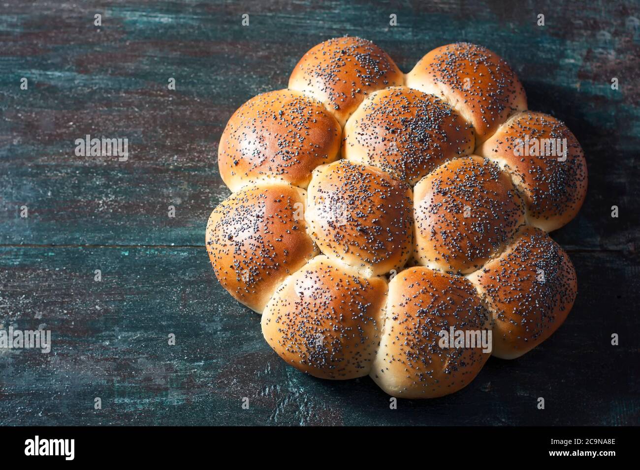 Pain au challah maison, sélection. Pain traditionnel Banque D'Images