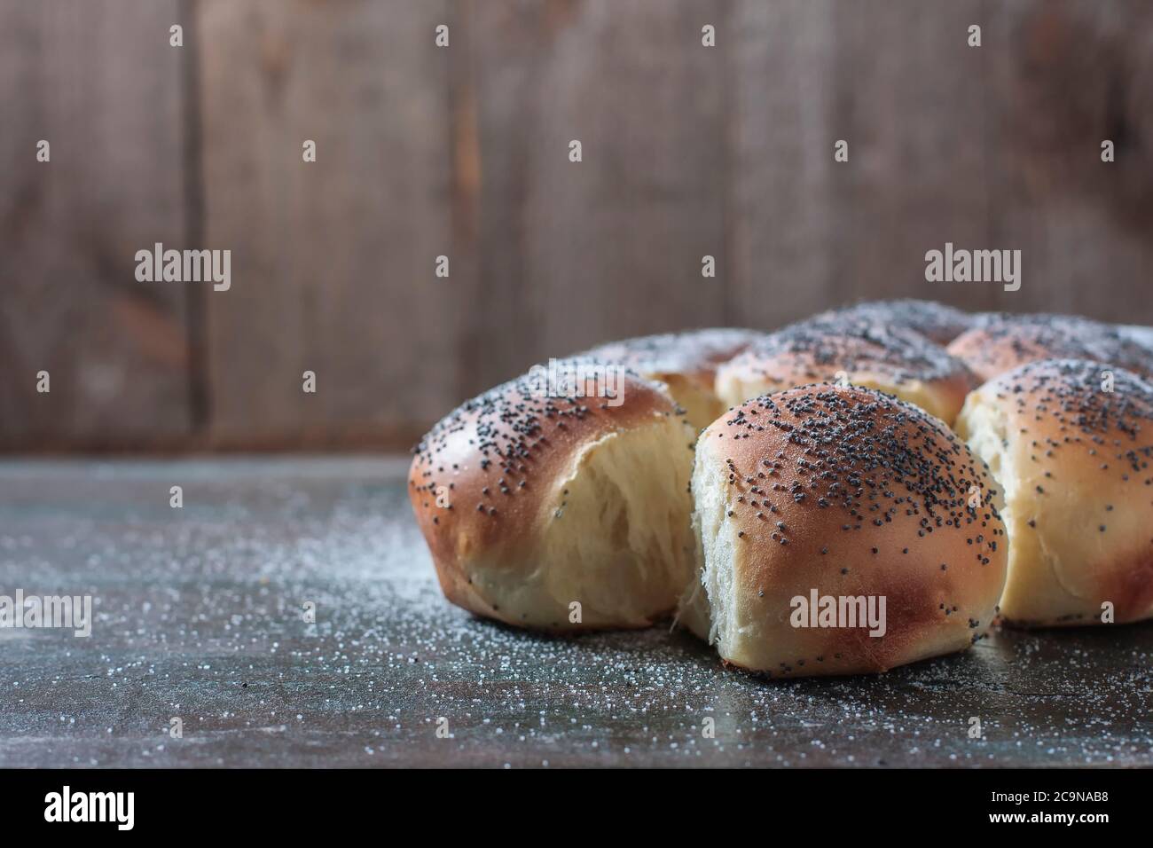 Pain au challah maison, sélection. Pain traditionnel Banque D'Images
