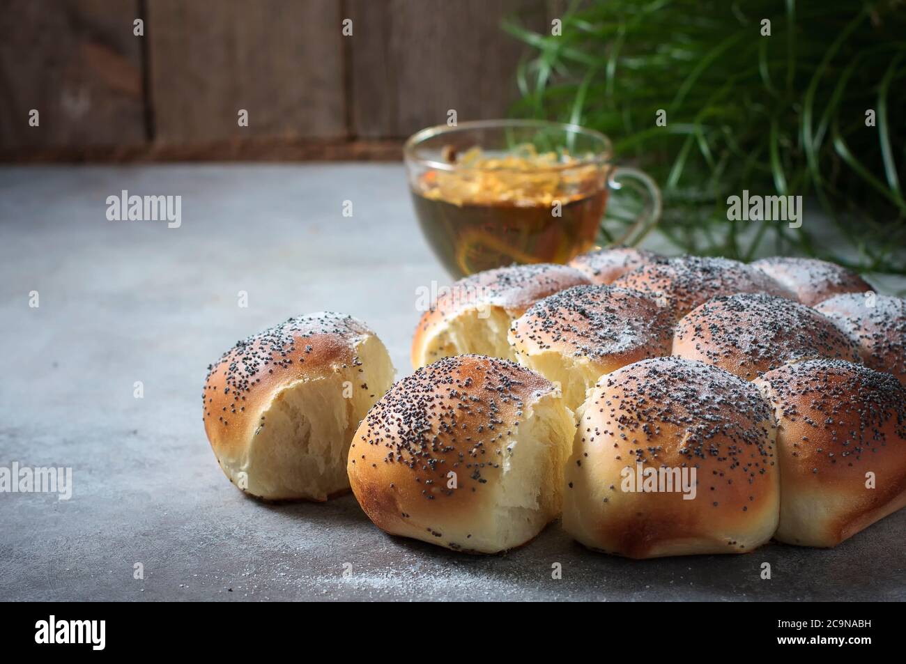 Pain au challah maison, sélection. Pain traditionnel Banque D'Images
