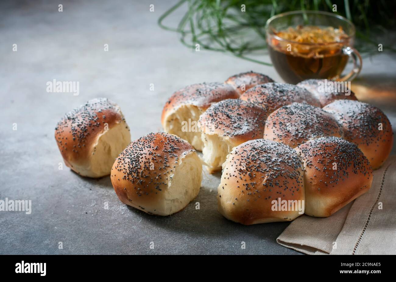 Pain au challah maison, sélection. Pain traditionnel Banque D'Images