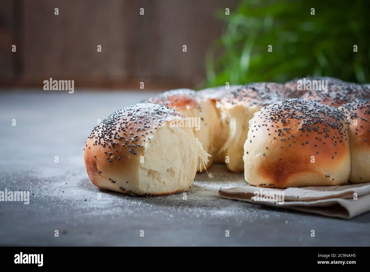 Pain au challah maison, sélection. Pain traditionnel Banque D'Images