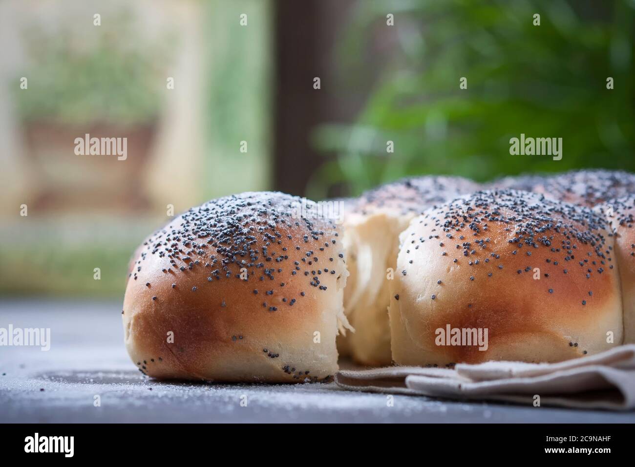 Pain au challah maison, sélection. Pain traditionnel Banque D'Images