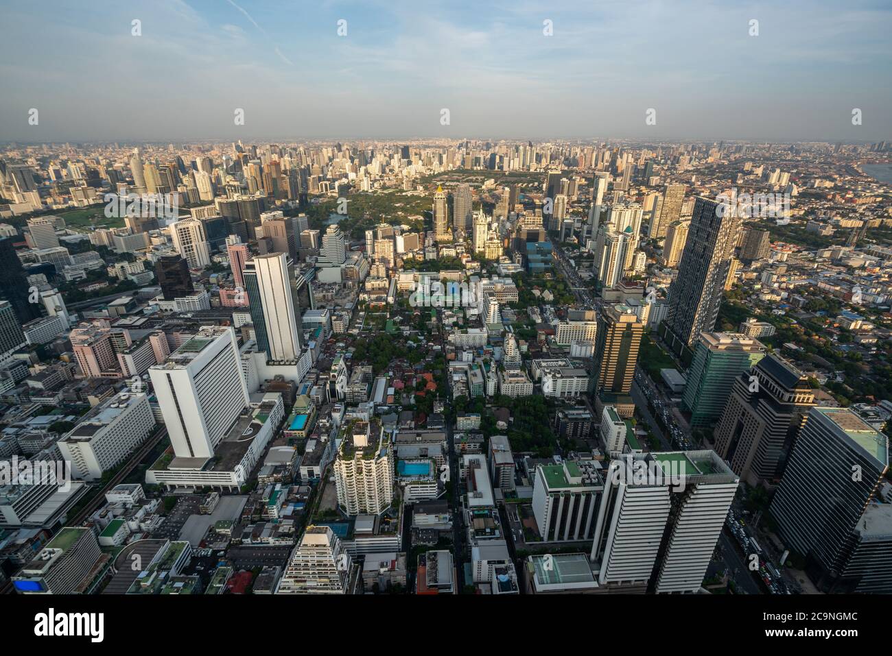 Paysage urbain et horizon de la ville de Bangkok, Thaïlande. Banque D'Images