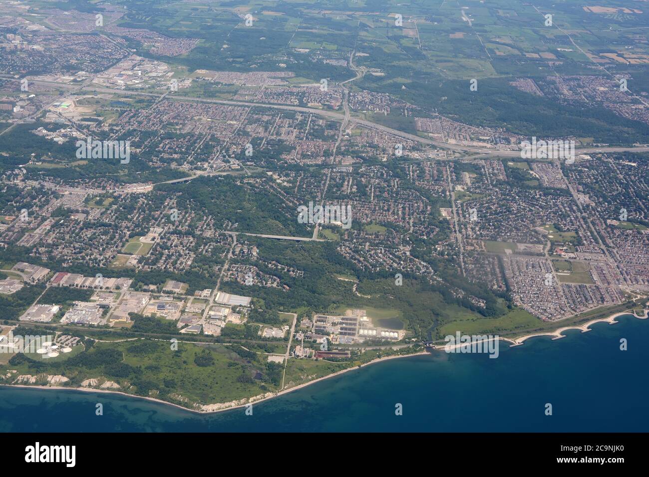 Scarborough Ontario, Canada - vue aérienne Banque D'Images