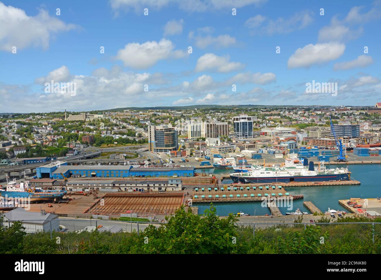 Port de St. John's - Terre-Neuve, Canada. Banque D'Images