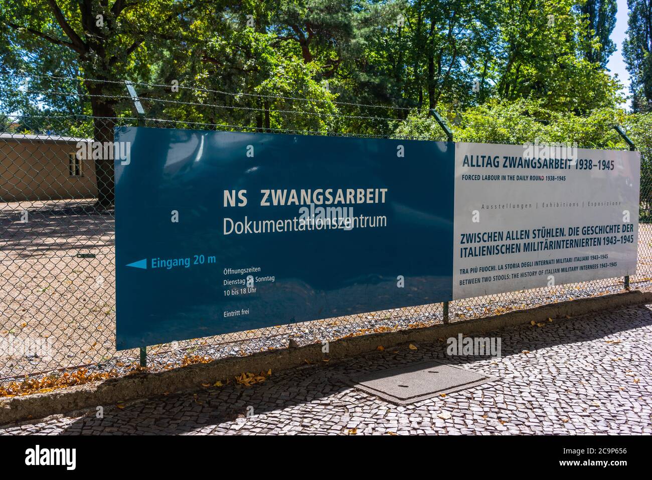 NS Zwangsarbeit Dokumentationszentrum - Centre de documentation du travail forcé à l'époque de l'Allemagne nazie, Berlin Schöneweide, Allemagne Banque D'Images