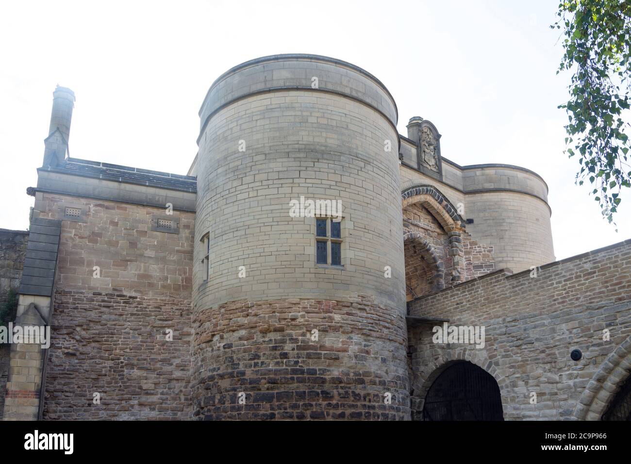 The Castle Gate House, Nottingham Castle, Lenton Road, Nottingham, Notinghamshire, Angleterre, Royaume-Uni, Banque D'Images