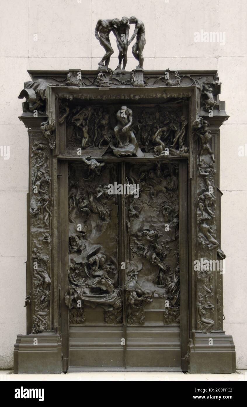 Auguste Rodin (1840-1917). Echabtor francés. La Puerta del Infierno, hacia 1880-1890. Bronzer. Museo Rodin. París. Francia. Banque D'Images