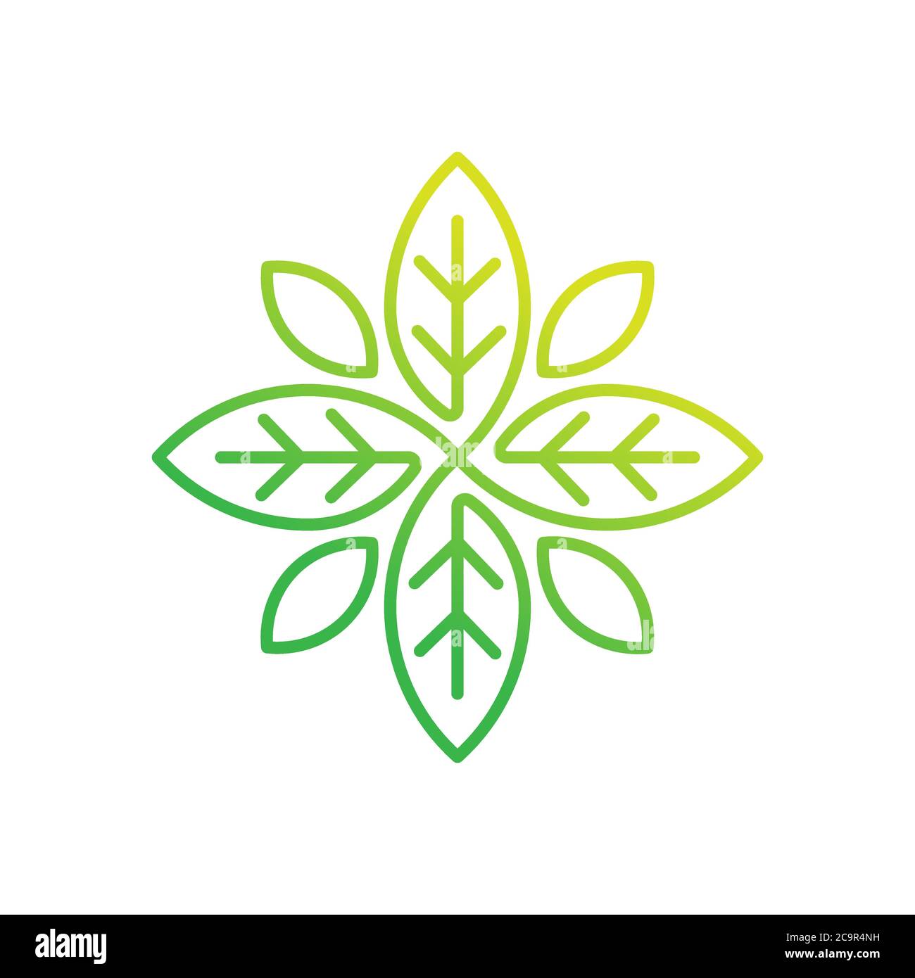 Illustration vectorielle du logo feuille. Résumé vecteur du logo feuille dans un concept de design créatif pour la nature, l'agriculture et les activités agricoles. Logo Tree Leaf, Illustration de Vecteur