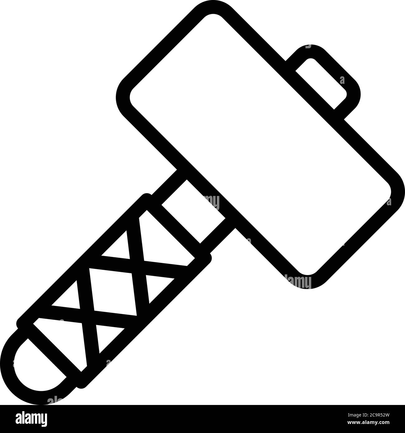Icône Sledgehammer, style de contour Illustration de Vecteur