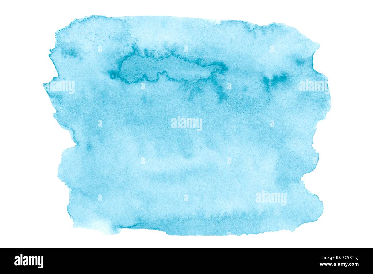 Taches isolées bleu océan aquarelle. Fond aquarelle pour la conception. Banque D'Images