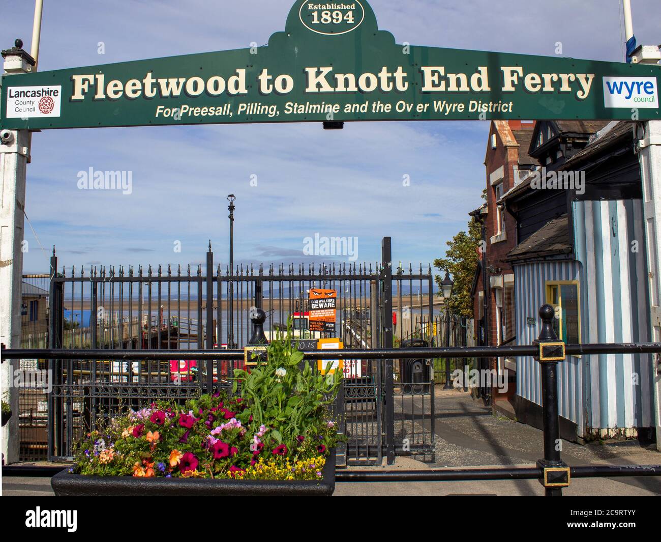Entrée de Fleetwood au service de ferry Knott End Banque D'Images