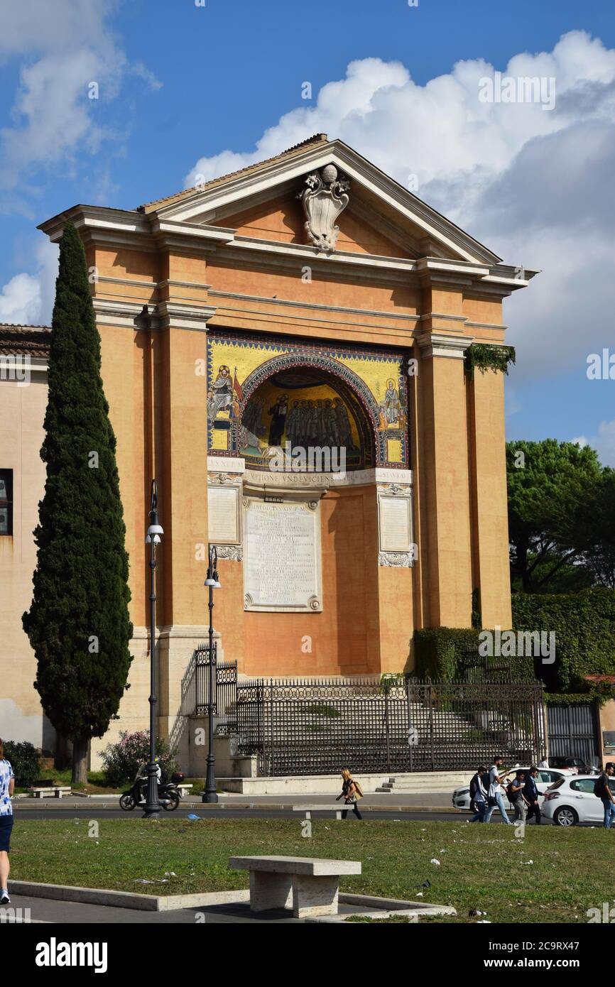San Lorenzo à Palatio ad Sancta Sanctorum sur la Piazza di Porta San Giovanni à côté de la basilique Saint-Jean dans la ville de Rome, Italie Banque D'Images