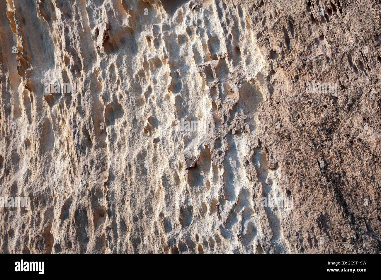 Sable Surface rock. Côte rocheuse de la mer Caspienne. Banque D'Images