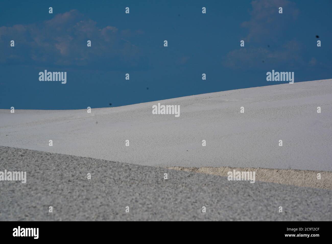 Monument national de White Sands, NOUVEAU-MEXIQUE, États-Unis. 1er août 2020. Monument national de White Sands, Nouveau-Mexique. 1er août 2020. Le monument national de White Sands, établi en 1933, se trouve dans le nord du désert de Chihuahuan, dans l'État américain du Nouveau-Mexique. Il est connu pour son paysage spectaculaire de dunes de sable blanc de gypse rares. Crédit : Bryan Smith/ZUMA Wire/Alay Live News Banque D'Images