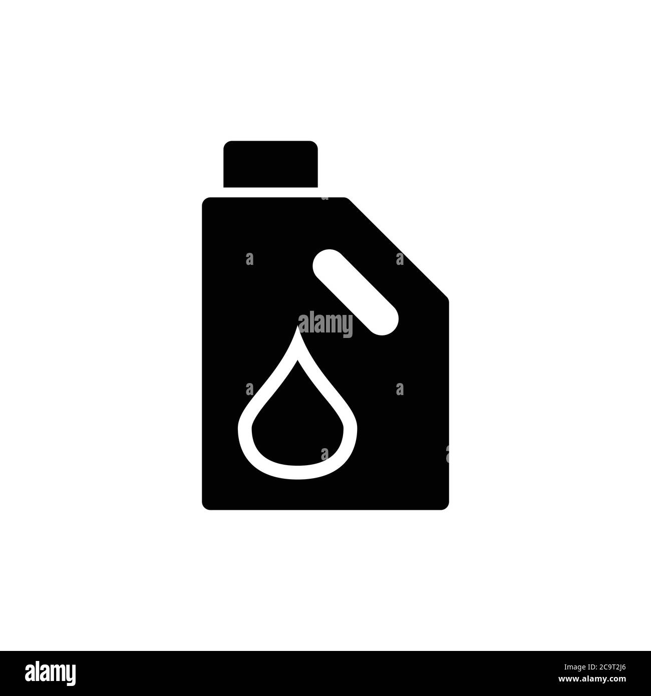 symbole de vecteur d'icône d'huile moteur Illustration de Vecteur