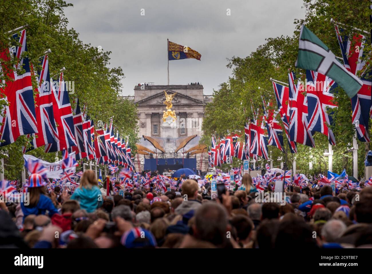 Fête britannique sur le Mall Banque D'Images