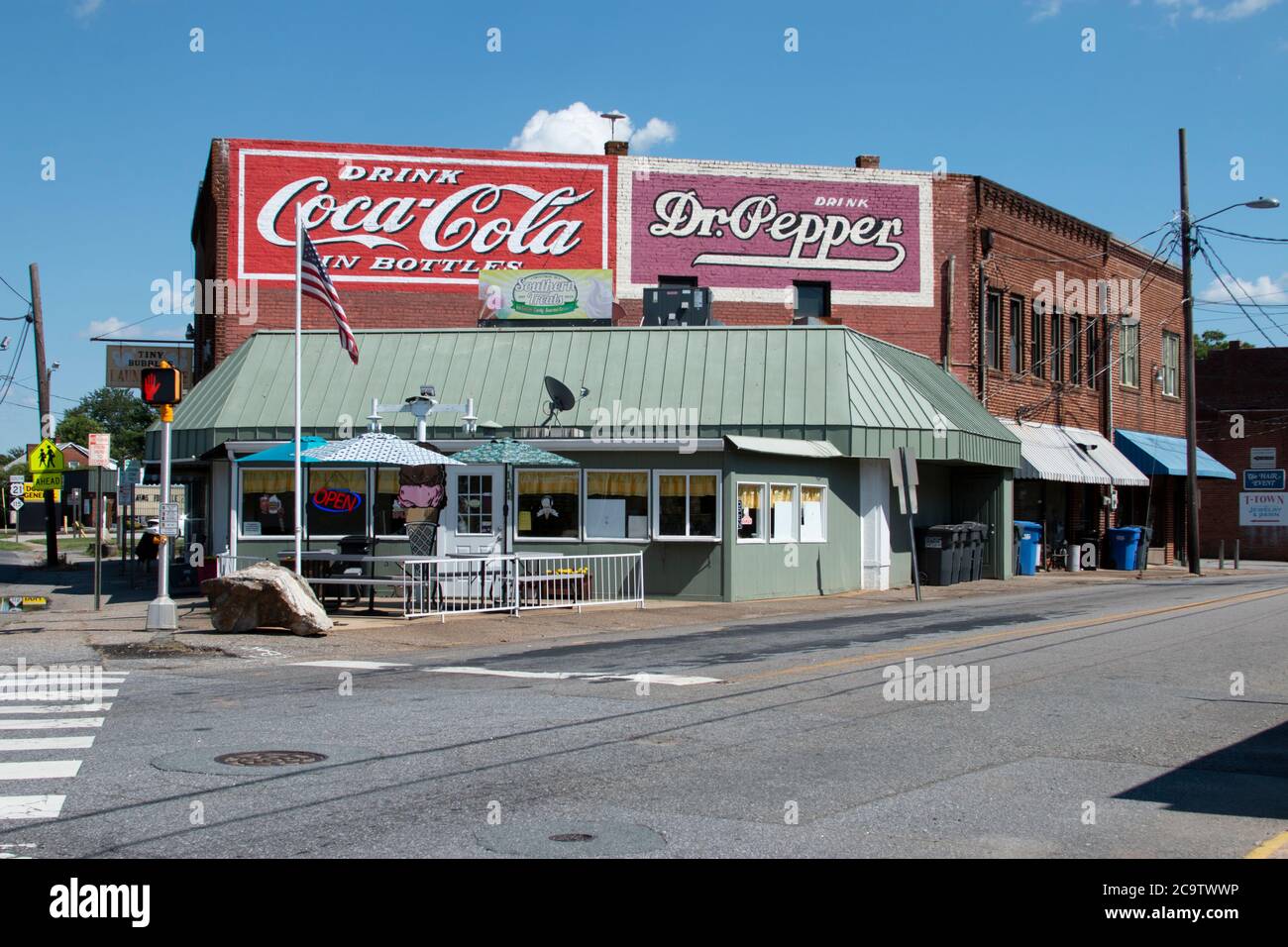 Southern Treats Ice Cream Shop à Troutman NC Banque D'Images Southern Treats Ice Cream Shop à Troutman NC Banque D'Images