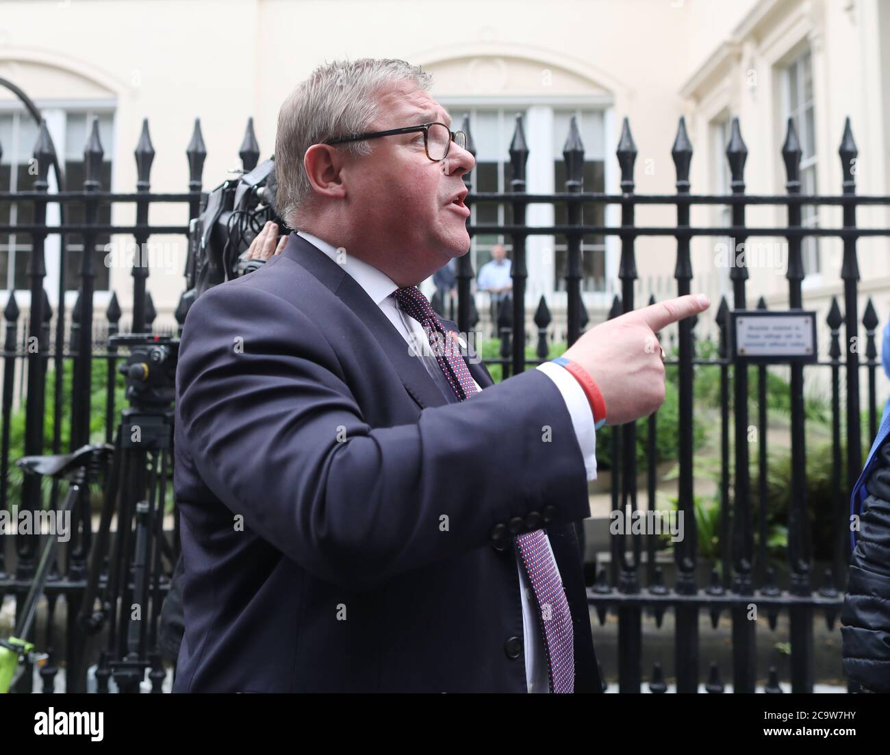 Le PIC montre: Mark François, Tory, MP, très pro du Brexit vu ici à la candidature de Boris JohnsonÕs à la direction dans laquelle il s'est allié à des militants anti-Brexit Banque D'Images