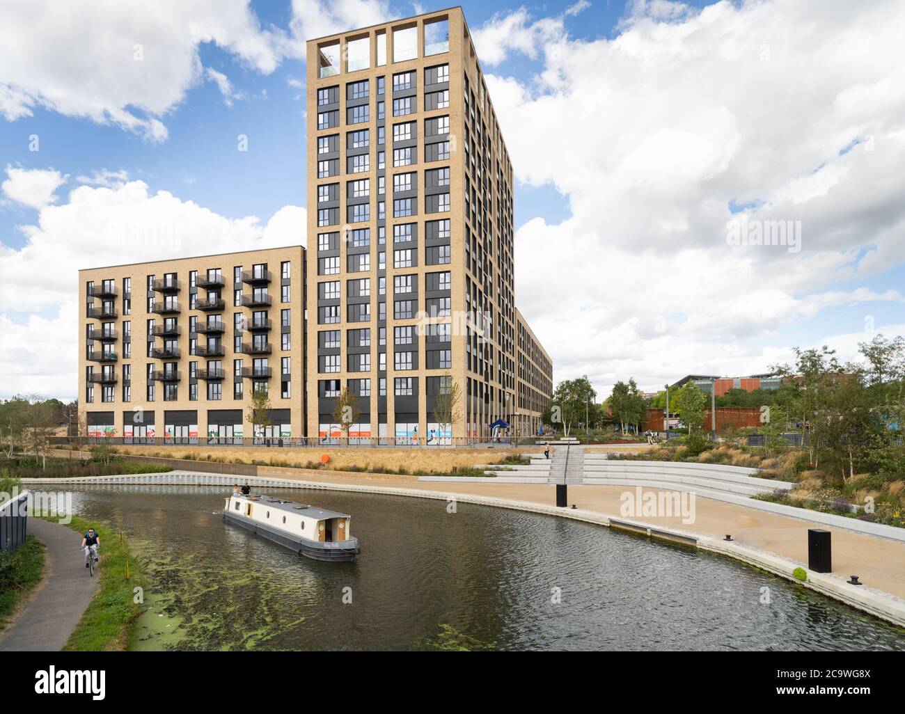 Greenford Quay, Tillermans court, Grenan Square Banque D'Images