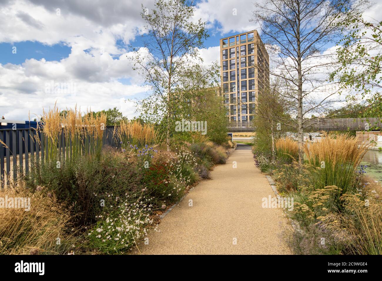 Greenford Quay, Tillermans court, Grenan Square Banque D'Images