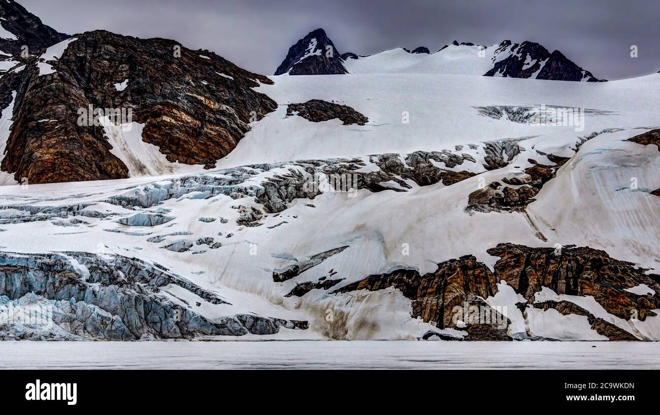 Île Kulusuk, Groenland. Glacier Apusiajik Photo Stock - Alamy