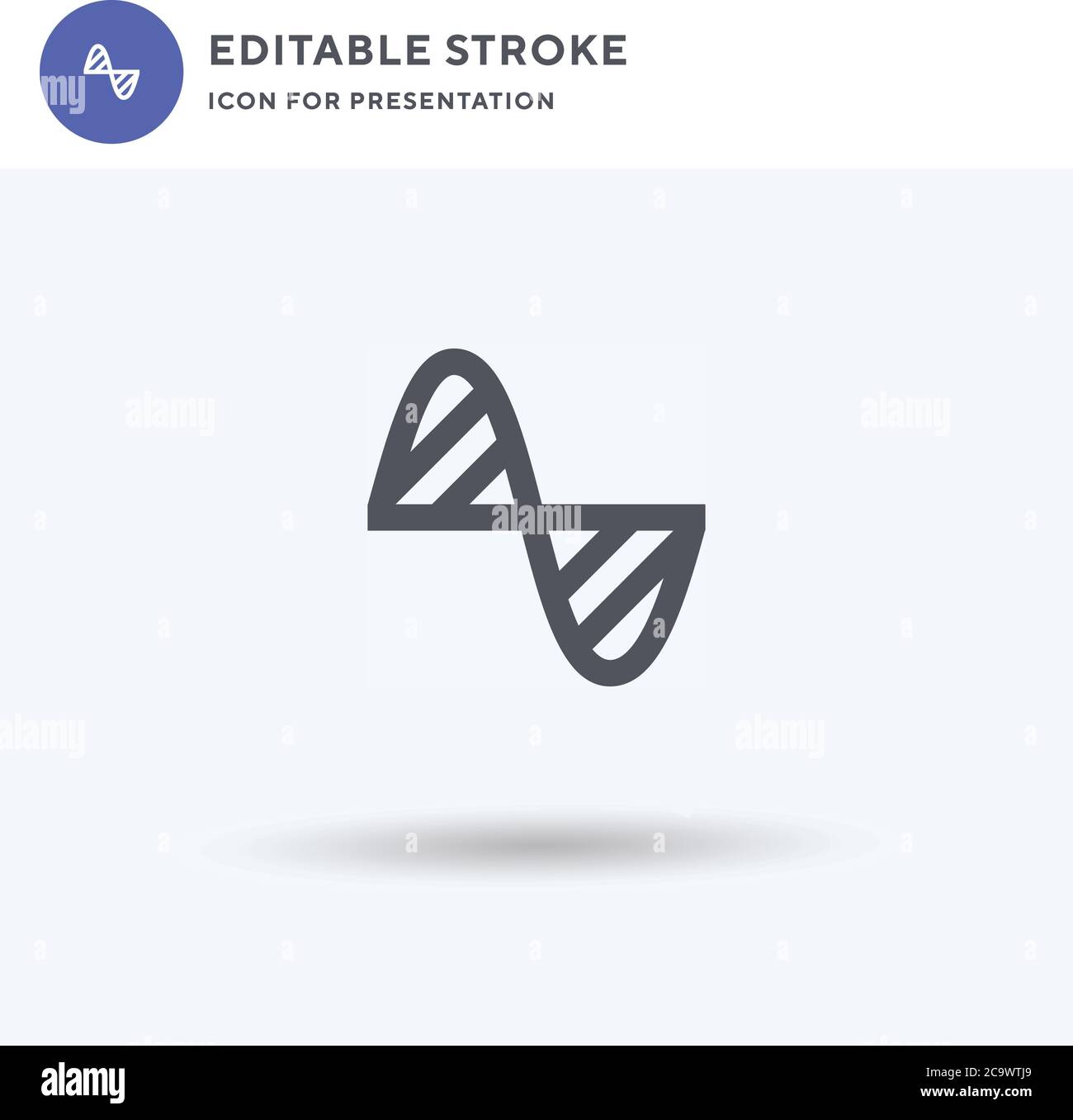 Vecteur d'icône sinus, signe plat rempli, pictogramme solide isolé sur blanc, illustration du logo. Icône sinus pour la présentation. Illustration de Vecteur